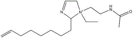 1-[2-(Acetylamino)ethyl]-1-ethyl-2-(7-octenyl)-3-imidazoline-1-ium Structure