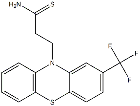 2-Trifluoromethyl-10H-phenothiazine-10-propanethioamide 구조식 이미지