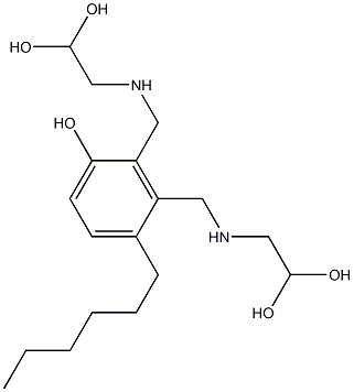2,3-Bis[[(2,2-dihydroxyethyl)amino]methyl]-4-hexylphenol Structure