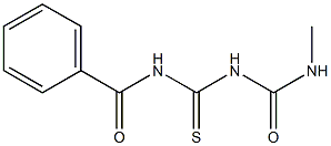 1-(Benzoyl)-5-methylthiobiuret Structure