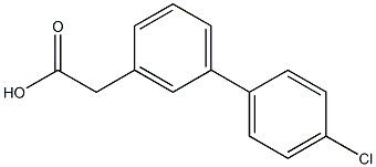 4'-Chloro-1,1'-biphenyl-3-acetic acid Structure