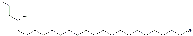 [S,(+)]-21-Methyl-1-tetracosanol 구조식 이미지