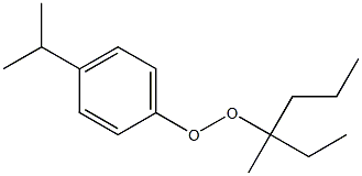 4-Isopropylphenyl 1-methyl-1-ethylbutyl peroxide 구조식 이미지