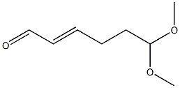 6,6-Dimethoxy-2-hexen-1-al 구조식 이미지