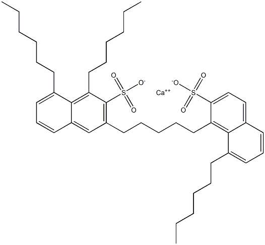 Bis(1,8-dihexyl-2-naphthalenesulfonic acid)calcium salt 구조식 이미지