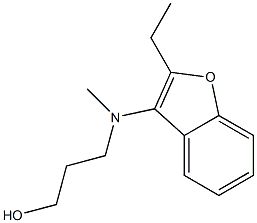 3-[(2-Ethylbenzofuran-3-yl)methylamino]-1-propanol 구조식 이미지