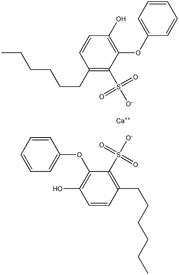 Bis(6-hydroxy-3-hexyl[oxybisbenzene]-2-sulfonic acid)calcium salt Structure