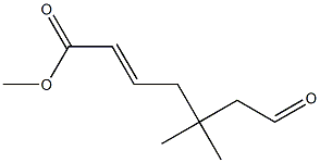 (E)-5,5-Dimethyl-7-oxo-2-heptenoic acid methyl ester Structure