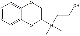 2-[N-(1,4-Benzodioxan-2-yl)methyl-N-methylamino]ethanol Structure