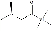 (-)-Trimethyl[(R)-3-methylvaleryl]silane Structure