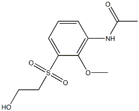 3-(Acetylamino)-2-methoxyphenyl 2-hydroxyethyl sulfone Structure