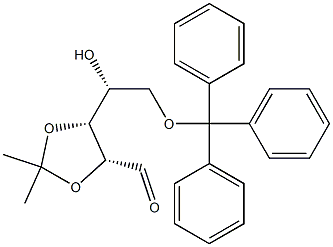 2-O,3-O-Isopropylidene-5-O-trityl-D-ribose 구조식 이미지
