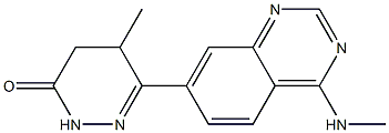 4,5-Dihydro-5-methyl-6-(4-methylaminoquinazolin-7-yl)pyridazin-3(2H)-one Structure