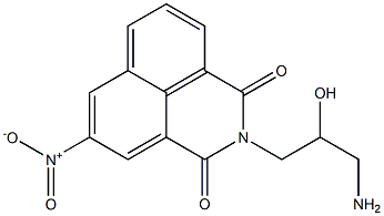 2-(3-Amino-2-hydroxypropyl)-5-nitro-1H-benzo[de]isoquinoline-1,3(2H)-dione Structure