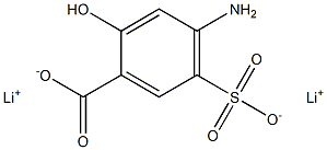 4-Amino-5-sulfosalicylic acid dilithium salt Structure