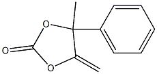 4-Phenyl-4-methyl-5-methylene-1,3-dioxolane-2-one 구조식 이미지
