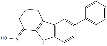 1,2,3,4-Tetrahydro-6-phenyl-9H-carbazol-1-one oxime 구조식 이미지