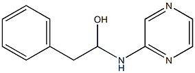 2-[[1-Hydroxy-2-phenylethyl]amino]pyrazine 구조식 이미지