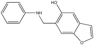 6-Phenylaminomethylbenzofuran-5-ol 구조식 이미지