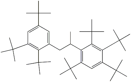 2-(2,3,4,6-Tetra-tert-butylphenyl)-1-(2,3,5-tri-tert-butylphenyl)propane 구조식 이미지