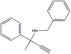 1-Phenyl-1-methyl-2-propynylbenzylamine 구조식 이미지