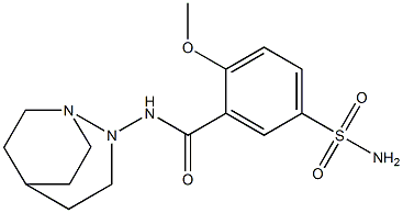 N-(1,2-Diazabicyclo[3.2.2]nonan-2-yl)-2-methoxy-5-sulfamoylbenzamide Structure