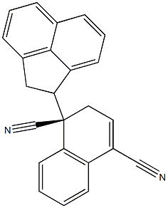 (1R)-[1-[(1S)-Acenaphthen-1-yl]-1,2-dihydronaphthalene]-1,4-dicarbonitrile 구조식 이미지