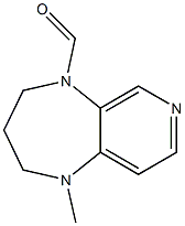 2,3,4,5-Tetrahydro-1-methyl-1H-pyrido[3,4-b][1,4]diazepine-5-carbaldehyde 구조식 이미지