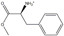 (S)-1-Methoxycarbonyl-2-phenylethanaminium 구조식 이미지