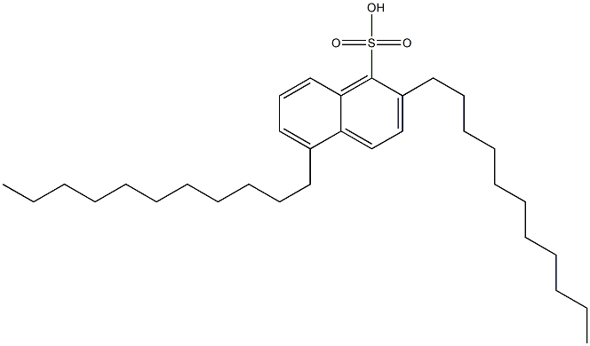 2,5-Diundecyl-1-naphthalenesulfonic acid Structure