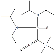Diazo[bis(diisopropylamino)phosphinothioyl](trimethylsilyl)methane Structure