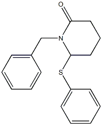 1-Benzyl-6-(phenylthio)piperidine-2-one 구조식 이미지