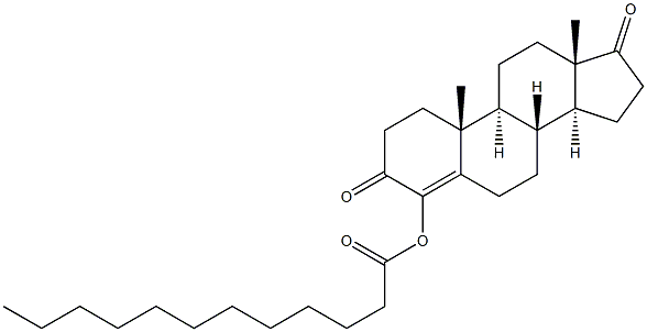 4-(Dodecanoyloxy)androst-4-ene-3,17-dione Structure