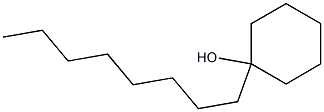 1-Octylcyclohexanol Structure