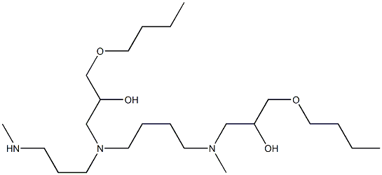 1,1'-[1-(2-Methylaminoethyl)-1,4-butanediylbis(methylimino)]bis(3-butoxy-2-propanol) Structure