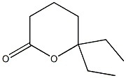 Tetrahydro-6,6-diethyl-2H-pyran-2-one Structure