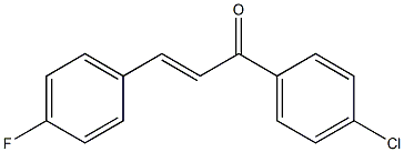 4-Fluoro-4'-chloro-trans-chalcone 구조식 이미지