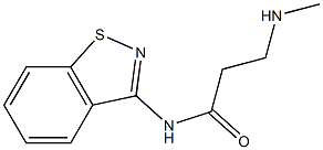 N-(1,2-Benzisothiazol-3-yl)-3-methylaminopropanamide 구조식 이미지