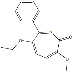 3-Methoxy-6-ethoxy-7-phenyl-2H-azepin-2-one 구조식 이미지