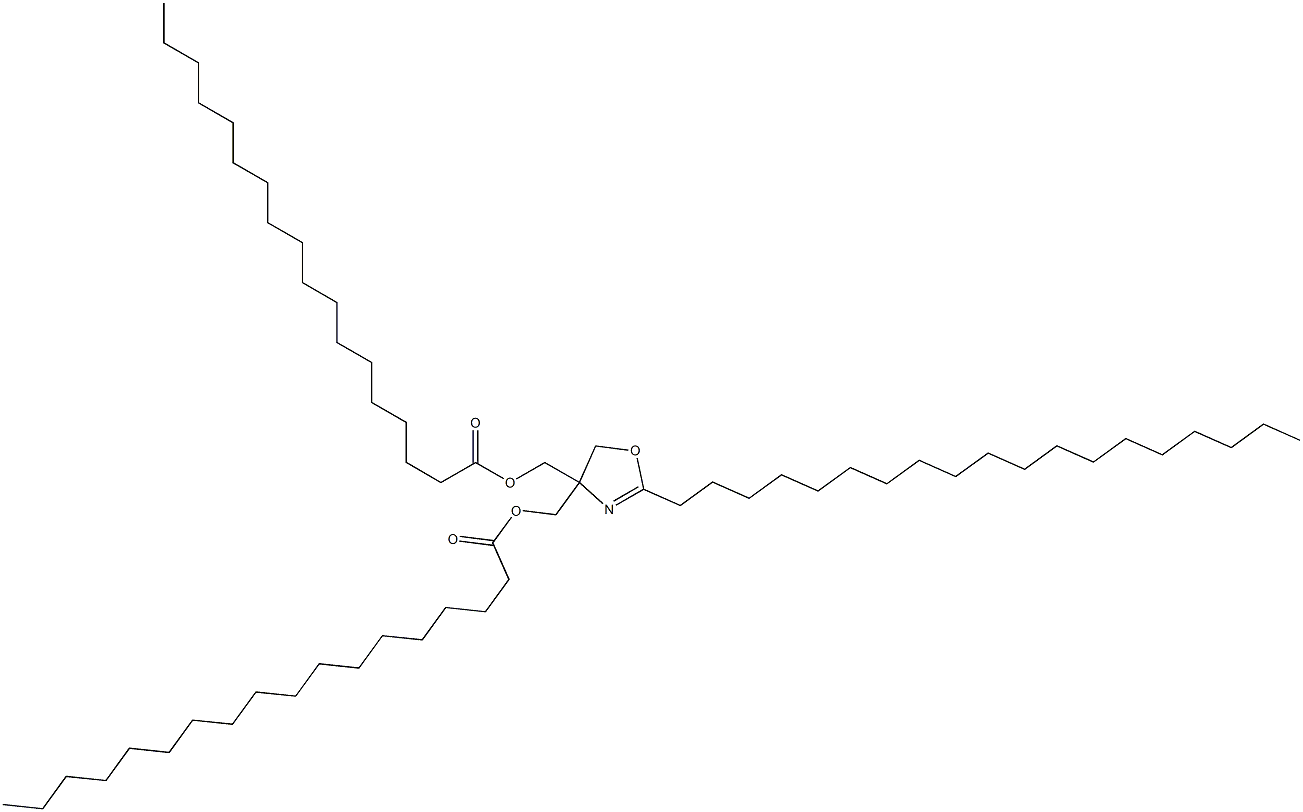 2-Nonadecyl-2-oxazoline-4,4-dimethanol dioctadecanoate 구조식 이미지