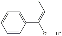 Lithium(E)-1-phenyl-1-propene-1-olate 구조식 이미지