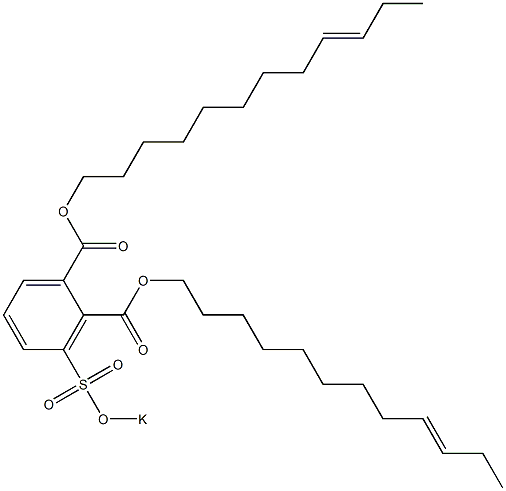 3-(Potassiosulfo)phthalic acid di(9-dodecenyl) ester 구조식 이미지