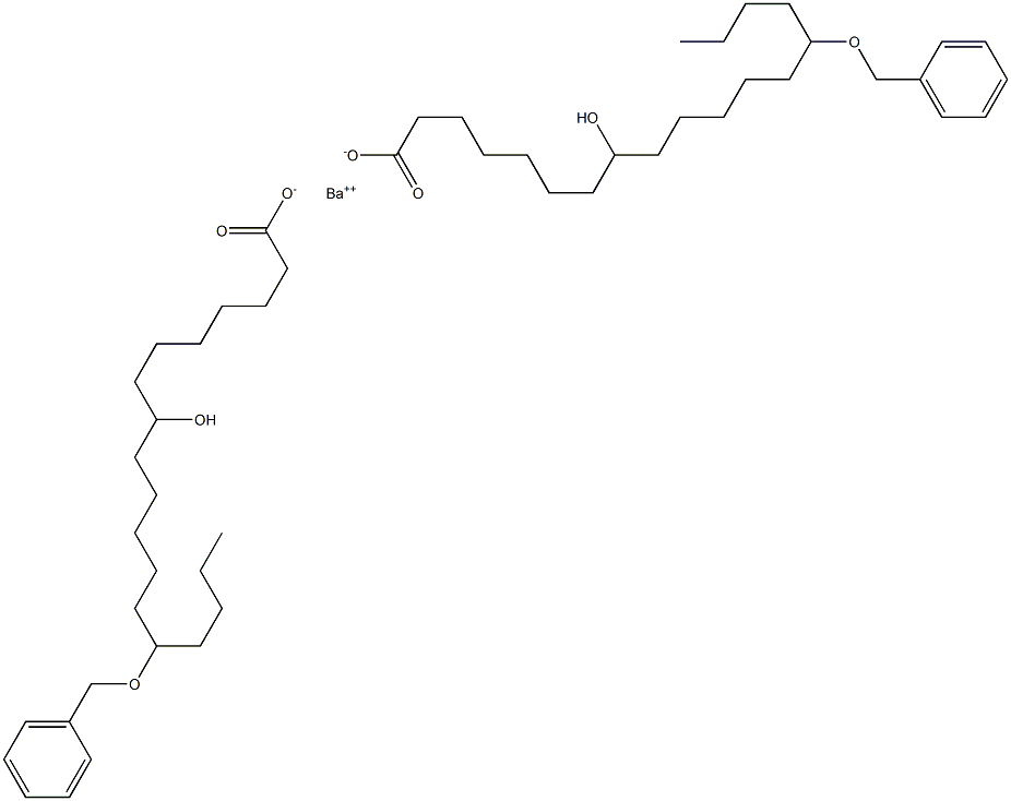 Bis(14-benzyloxy-8-hydroxystearic acid)barium salt 구조식 이미지