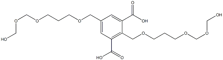 2,5-Bis(9-hydroxy-2,6,8-trioxanonan-1-yl)isophthalic acid Structure