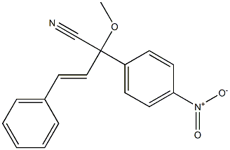 2-Methoxy-2-(4-nitrophenyl)-4-phenyl-3-butenenitrile 구조식 이미지