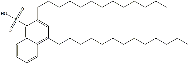 2,4-Ditridecyl-1-naphthalenesulfonic acid 구조식 이미지