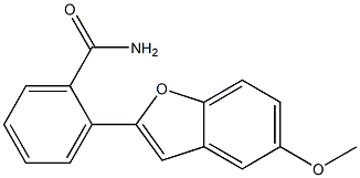 2-(5-Methoxybenzofuran-2-yl)benzamide 구조식 이미지