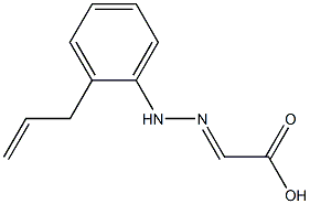 (E)-(2-Allylphenyl)hydrazonoacetic acid Structure