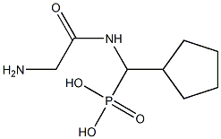 [(Glycylamino)(cyclopentyl)methyl]phosphonic acid Structure