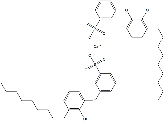 Bis(2'-hydroxy-3'-nonyl[oxybisbenzene]-3-sulfonic acid)calcium salt Structure